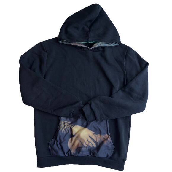 Louvre Mona Lisa Hoodie Premium XL Black Leonardo da Vinci Art Paris Souvenir - Picture 2 of 6